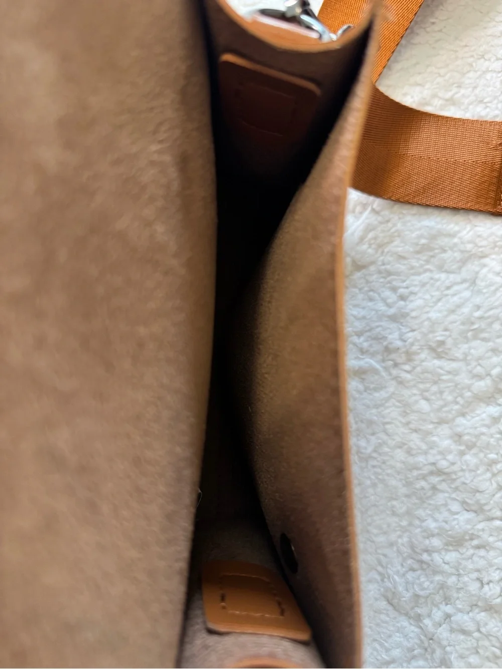 Tan Crossbody Saddle Bag